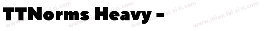 TTNorms Heavy 常规字体转换